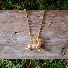 Load image into Gallery viewer, Gold Stag Necklace