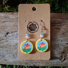 Load image into Gallery viewer, Handmade House Earrings