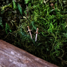 Load image into Gallery viewer, Sterling Silver Dagger Studs