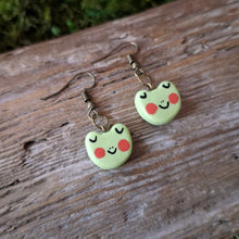 Load image into Gallery viewer, Handmade Froggy Earrings