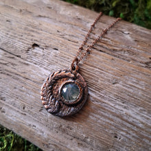 Load image into Gallery viewer, Faceted Moss Agate Fern Necklace