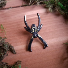 Load image into Gallery viewer, Orb Weaver Spider Enamel Pin