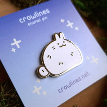 Load image into Gallery viewer, Big Round Bunny Enamel Pin