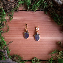 Load image into Gallery viewer, Blackberry Charm Earrings