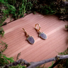 Load image into Gallery viewer, Blackberry Charm Earrings