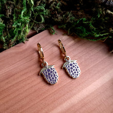 Load image into Gallery viewer, Blackberry Charm Earrings