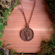 Load image into Gallery viewer, Copper Oak & Acorn Pendant