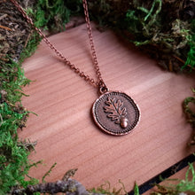 Load image into Gallery viewer, Copper Oak & Acorn Pendant