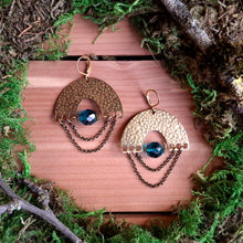 Load image into Gallery viewer, Viridian Arches Brass Earrings