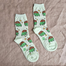 Load image into Gallery viewer, "Yee Frog!" Cowboy Frog Crew Socks