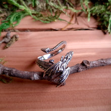 Load image into Gallery viewer, Sterling Silver Adjustable Dragon Ring