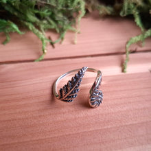 Load image into Gallery viewer, Sterling Silver Adjustable Fern Ring