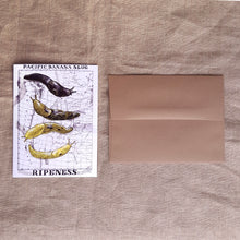 Load image into Gallery viewer, Banana Slug Ripeness Chart Greeting Card