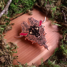 Load image into Gallery viewer, Goat Head Enamel Pin