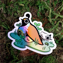 Load image into Gallery viewer, Mama Quail Holographic Vinyl Sticker