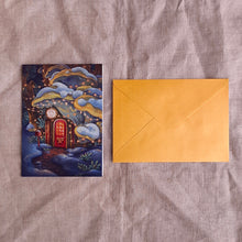 Load image into Gallery viewer, Golden Oyster Holiday Greeting Card