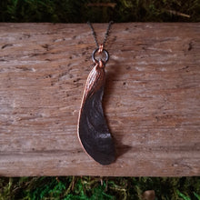 Load image into Gallery viewer, Copper Maple Seed Half Pendant