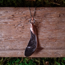 Load image into Gallery viewer, Copper Maple Seed Half Pendant