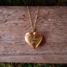 Load image into Gallery viewer, "I Love You" Vintage Heart Locket