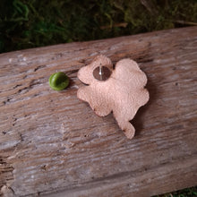 Load image into Gallery viewer, Four Leaf Clover Leather Brooch