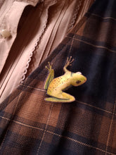 Load image into Gallery viewer, Tree Frog Leather Brooch