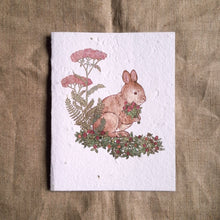 Load image into Gallery viewer, Rabbit Forager Plantable Greeting Card