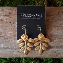 Load image into Gallery viewer, Antique Roses Dangle Earrings