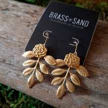 Load image into Gallery viewer, Antique Roses Dangle Earrings