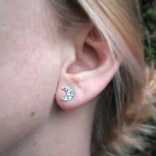 Load image into Gallery viewer, Crescent Moon Stud Earrings