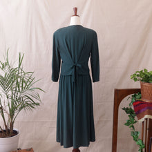 Load image into Gallery viewer, Layered Deep Green Maxi Dress