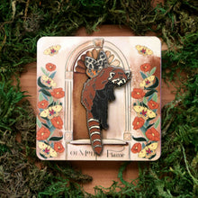 Load image into Gallery viewer, Red Panda Fairy Enamel Pin