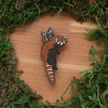 Load image into Gallery viewer, Red Panda Fairy Enamel Pin