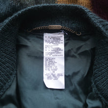 Load image into Gallery viewer, Patchwork Pattern Knit Green Cardigan
