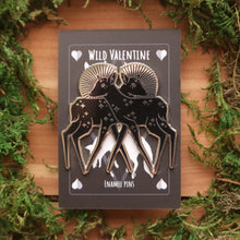 Load image into Gallery viewer, Starry Twin Fawns Enamel Pin