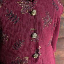 Load image into Gallery viewer, 90s Vintage Maroon Layered Sailor Collar Dress