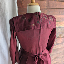 Load image into Gallery viewer, 90s Vintage Maroon Layered Sailor Collar Dress
