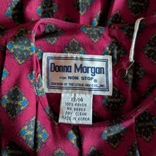 Load image into Gallery viewer, 80s/90s Vintage Drop-Waist Red Printed Dress