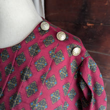 Load image into Gallery viewer, 80s/90s Vintage Drop-Waist Red Printed Dress