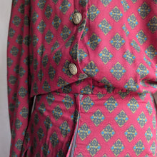Load image into Gallery viewer, 80s/90s Vintage Drop-Waist Red Printed Dress