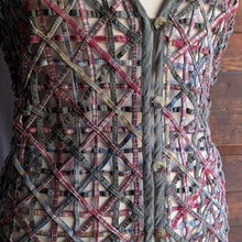 Load image into Gallery viewer, 90s Vintage Plus Size Plaid Lattice Vest