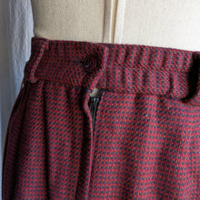 Load image into Gallery viewer, 90s Vintage Burgundy Wool Midi Skirt