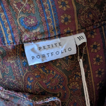 Load image into Gallery viewer, 90s Vintage Brown Paisley Blouse