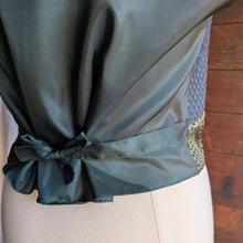 Load image into Gallery viewer, 90s Vintage Green Patchwork Waistcoat Vest