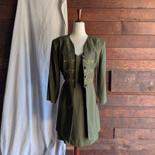 Load image into Gallery viewer, 90s Vintage Olive Layered Dress