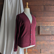 Load image into Gallery viewer, 90s Vintage Burgundy V-Neck Cardigan