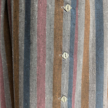Load image into Gallery viewer, 80s Vintage Grey Striped Homemade Skirt