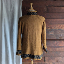 Load image into Gallery viewer, 80s/90s Vintage Plus Size Brown Acrylic Knit Sweater