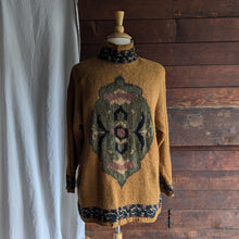 Load image into Gallery viewer, 80s/90s Vintage Plus Size Brown Acrylic Knit Sweater