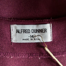 Load image into Gallery viewer, 90s Vintage Wine Colored Polyester Twill Dress