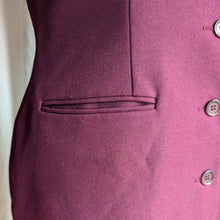 Load image into Gallery viewer, 90s Vintage Wine Colored Polyester Twill Dress